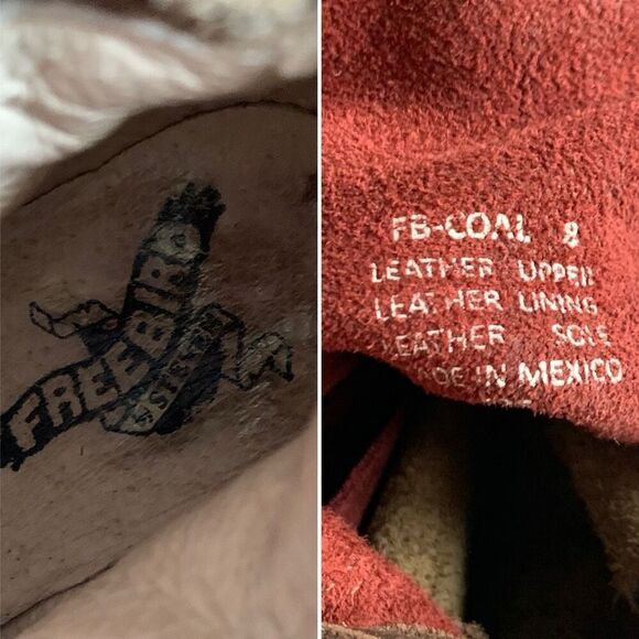 Freebird by Steven Coal Suede Lace Up Boot Wine Size 8 - Picture 8 of 12